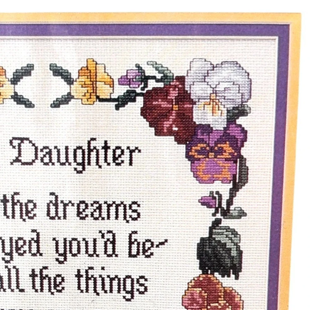 Vintage 1995 Cross My Heart Cross Stitch Kit My Daughter CSBK-96-1 10x13 Sealed